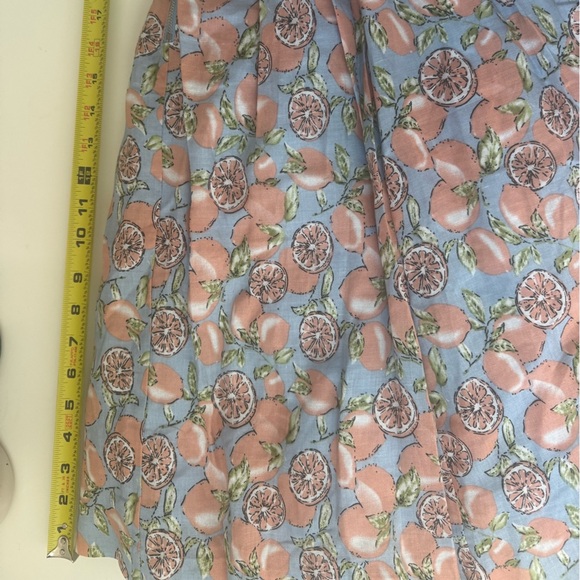 Everly Ace the Dress in Sky Lemons Citrus Blue Sz M A-line - Picture 9 of 12